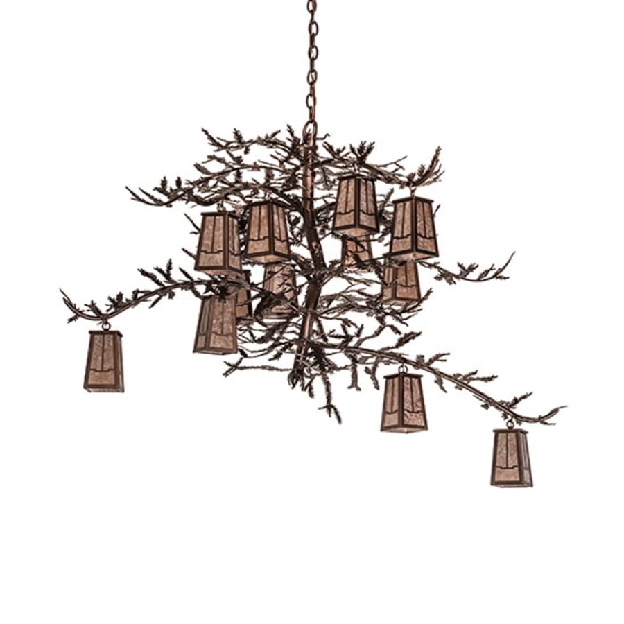 Meyda Tiffany Pine Branch 12 Light 52" Wide Chandelier