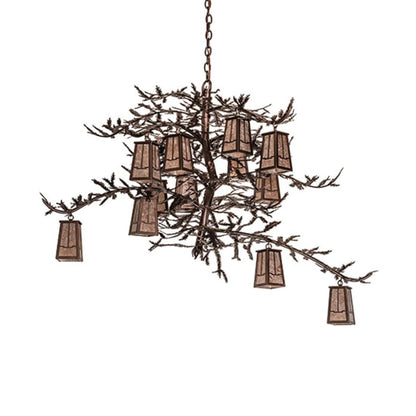 Meyda Tiffany Pine Branch 12 Light 52" Wide Chandelier