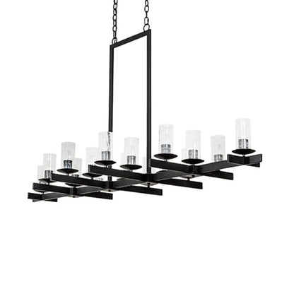 Meyda Tiffany Long Dante 16 Light 72" Wide Linear Chandelier