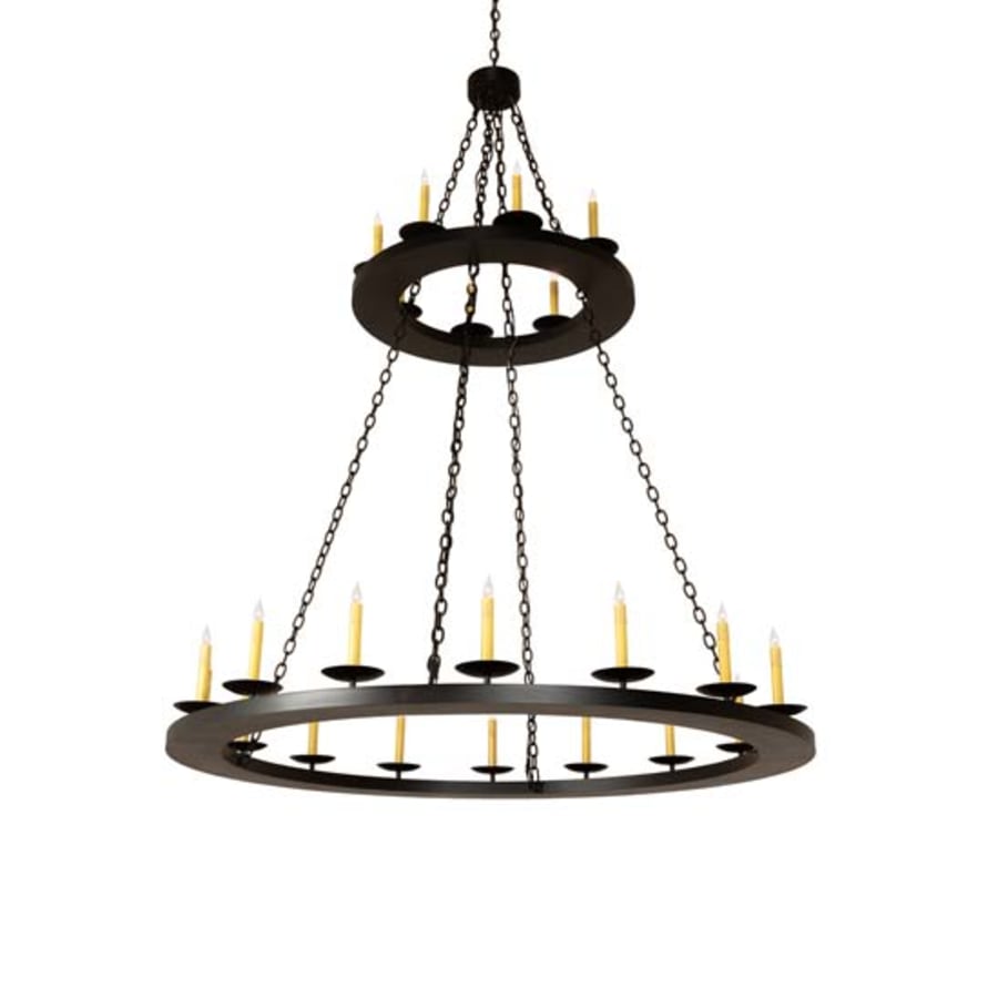 Meyda Tiffany Loxley 24 Light 60" Wide Taper Candle Ring Chandelier