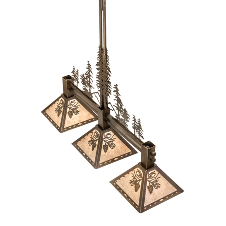Meyda Tiffany 3 Light 45" Wide Linear Pendant