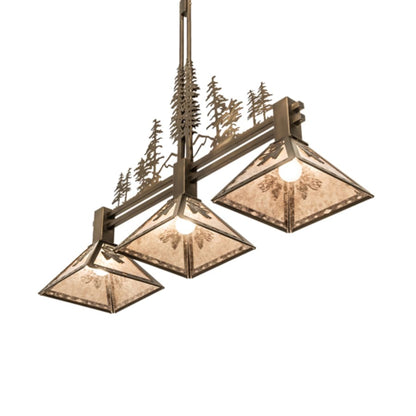 Meyda Tiffany 3 Light 45" Wide Linear Pendant