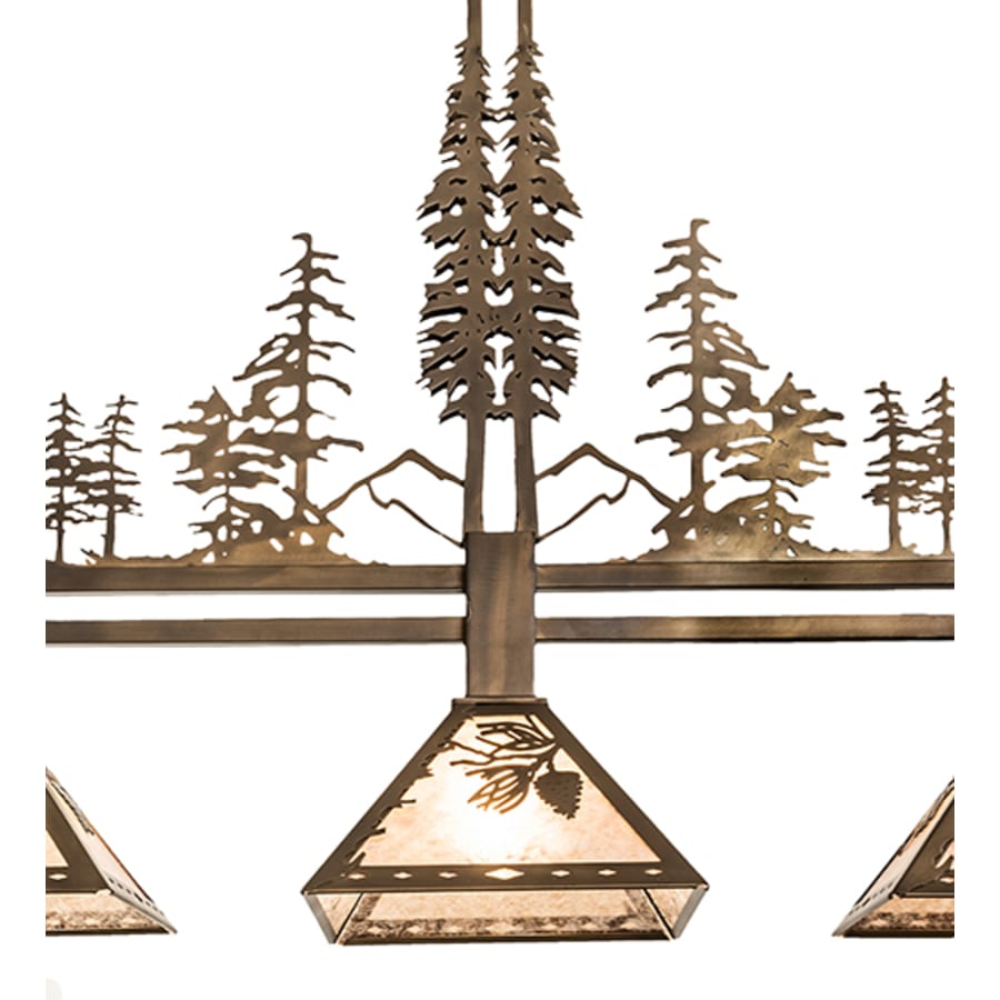 Meyda Tiffany 3 Light 45" Wide Linear Pendant