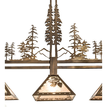 Meyda Tiffany 3 Light 45" Wide Linear Pendant
