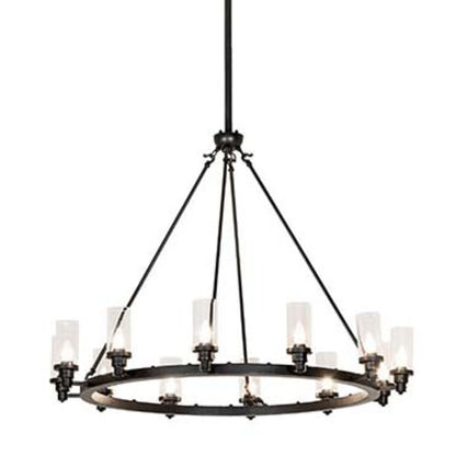 Meyda Tiffany Loxley 12 Light 46" Wide Ring Chandelier