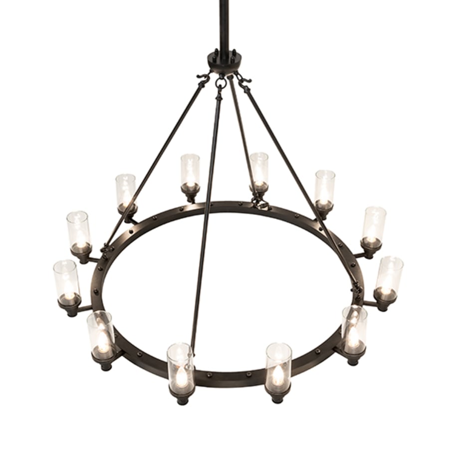 Meyda Tiffany Loxley 12 Light 46" Wide Ring Chandelier