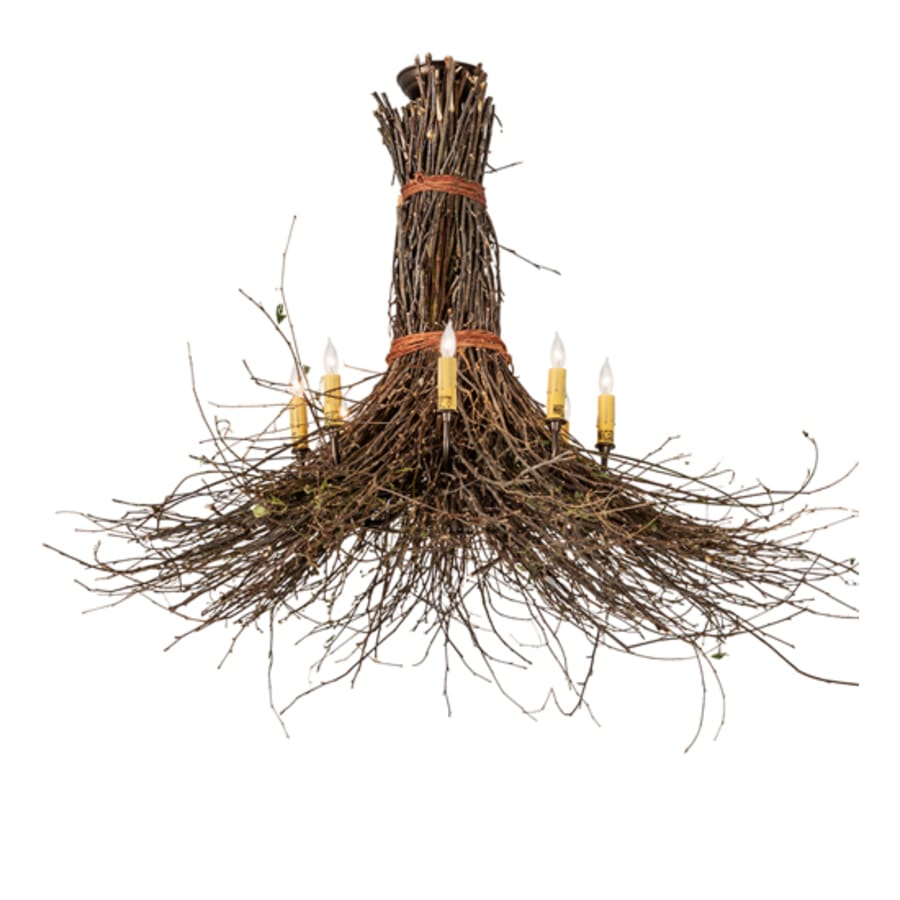 Meyda Tiffany Twigs 8 Light 36" Wide Abstract Chandelier