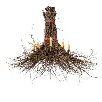 Meyda Tiffany Twigs 8 Light 36" Wide Abstract Chandelier