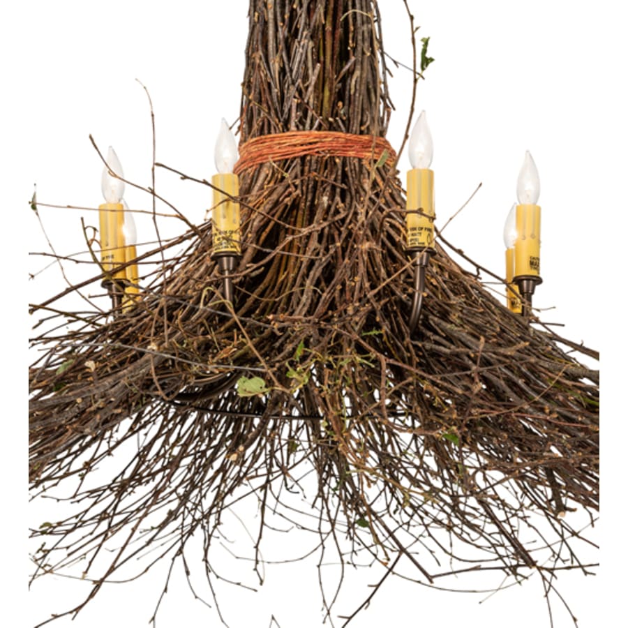 Meyda Tiffany Twigs 8 Light 36" Wide Abstract Chandelier