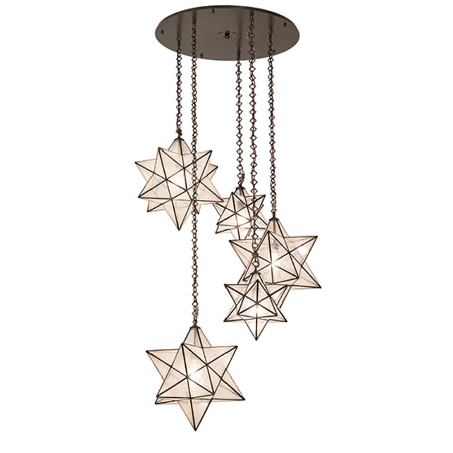 Meyda Tiffany 5 Light 38" Wide Multi Light Pendant