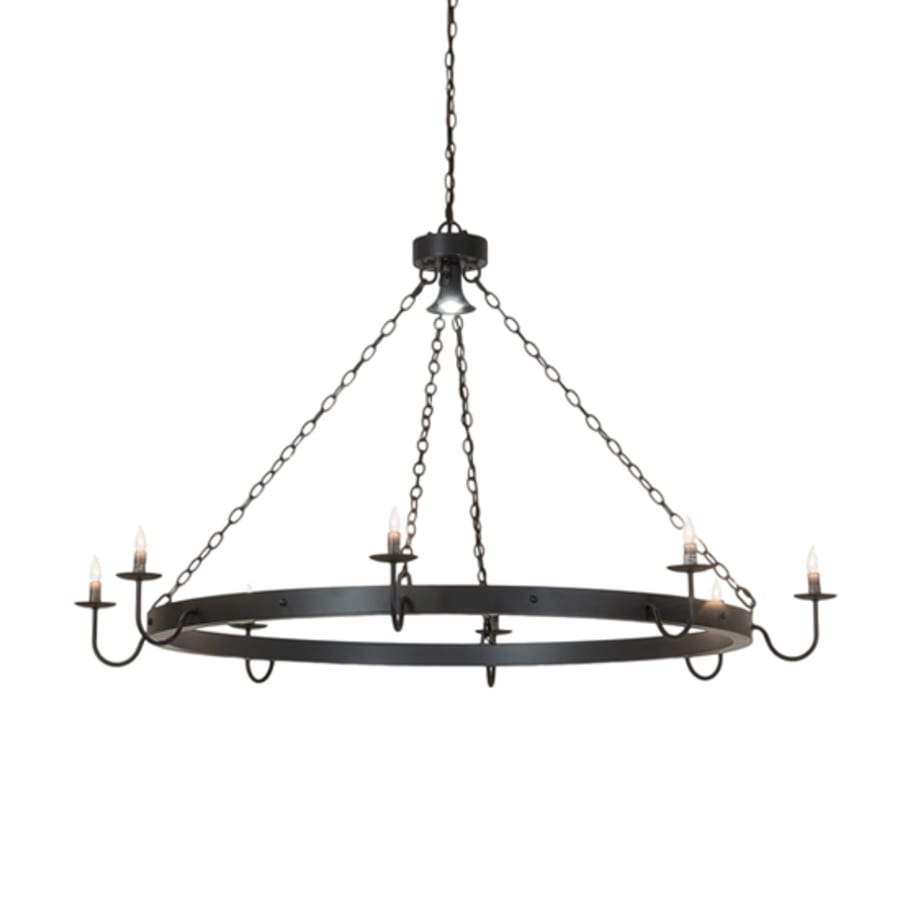 Meyda Tiffany Suffolk 8 Light 60" Wide Taper Candle Ring Chandelier