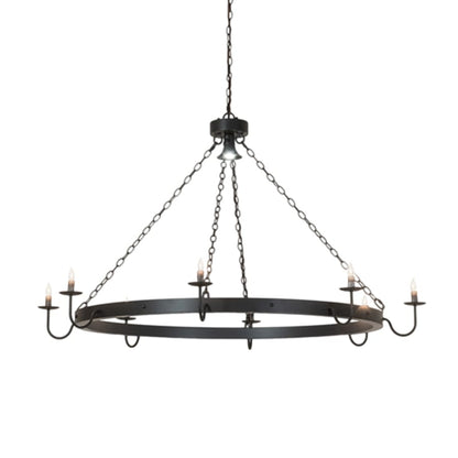 Meyda Tiffany Suffolk 8 Light 60" Wide Taper Candle Ring Chandelier