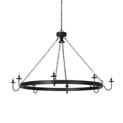 Meyda Tiffany Suffolk 8 Light 60" Wide Taper Candle Ring Chandelier