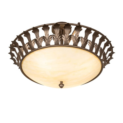 Meyda Tiffany Hampton 4 Light 30" Wide Semi-Flush Bowl Ceiling Fixture - Tyler Bronze Finish