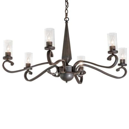 Meyda Tiffany Muirfield 6 Light 42" Wide Chandelier