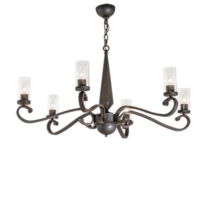 Meyda Tiffany Muirfield 6 Light 42" Wide Chandelier