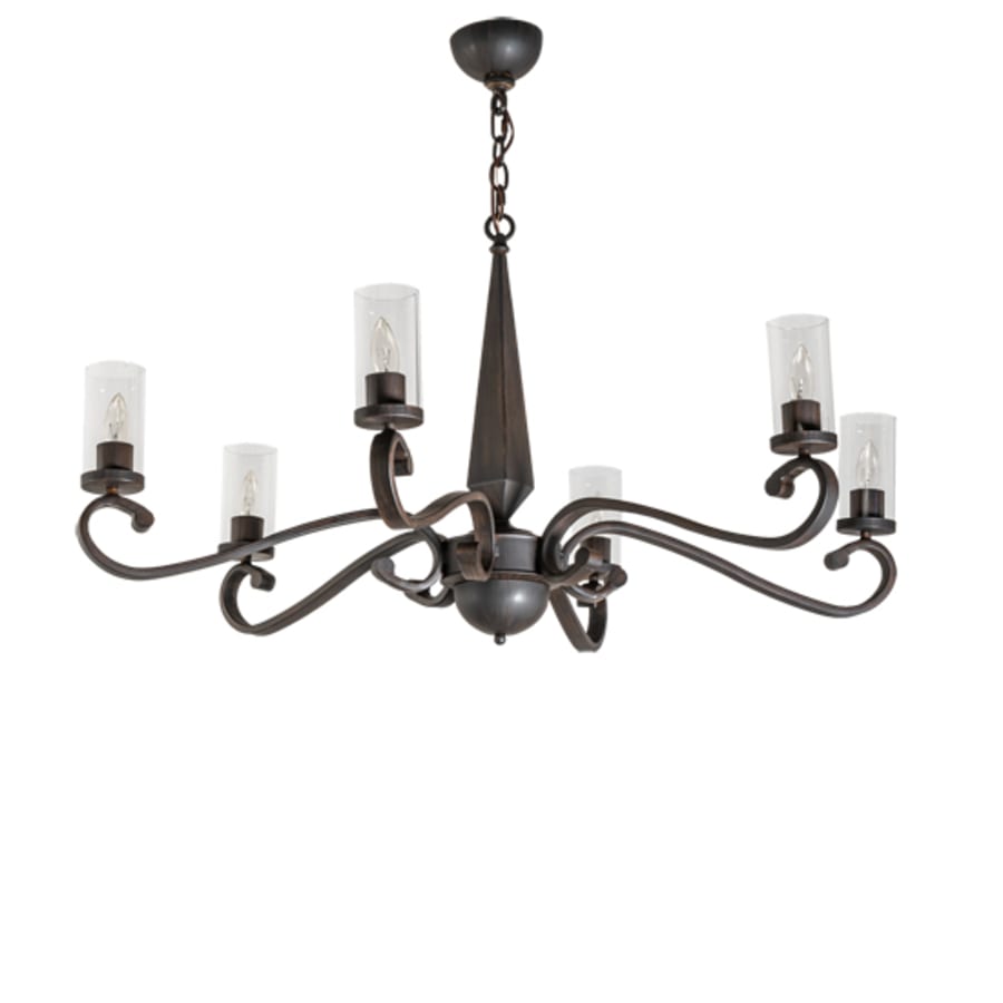 Meyda Tiffany Muirfield 6 Light 42" Wide Chandelier