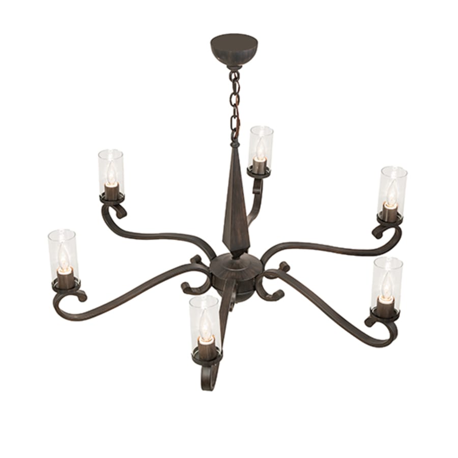 Meyda Tiffany Muirfield 6 Light 42" Wide Chandelier