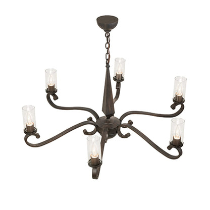 Meyda Tiffany Muirfield 6 Light 42" Wide Chandelier