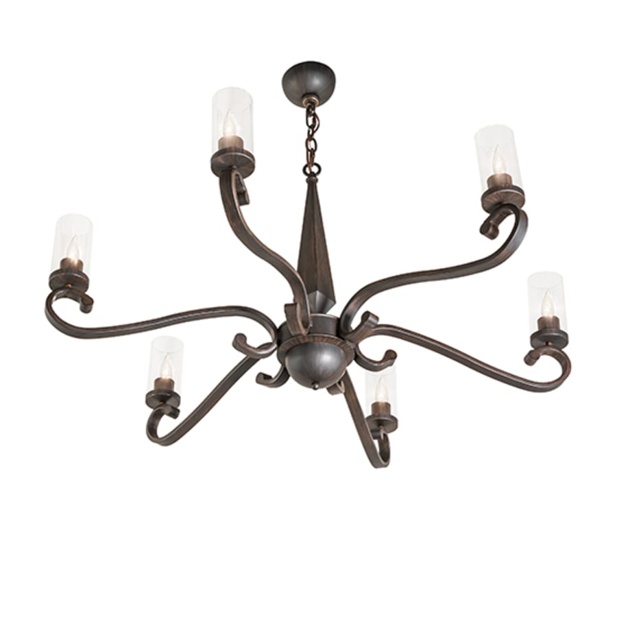Meyda Tiffany Muirfield 6 Light 42" Wide Chandelier