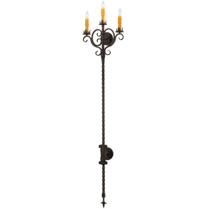 Meyda Tiffany 3 Light 74" Tall Wall Sconce