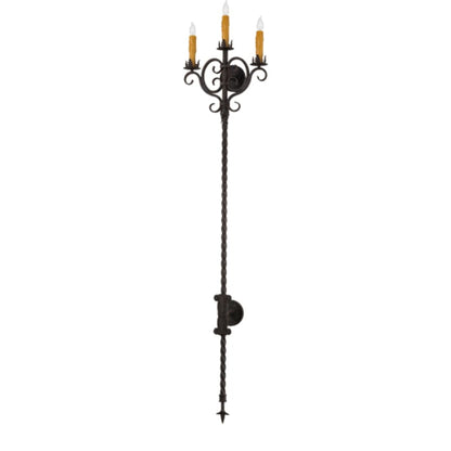 Meyda Tiffany 3 Light 74" Tall Wall Sconce