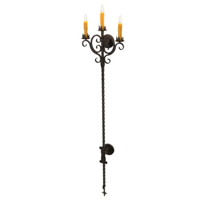 Meyda Tiffany 3 Light 74" Tall Wall Sconce