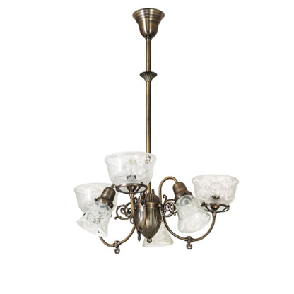 Meyda Tiffany Revival Gas and Electric 6 Light 27" Wide Chandelier