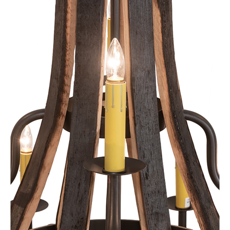 Meyda Tiffany Barrel Stave 12 Light 44" Wide Taper Candle Style Chandelier