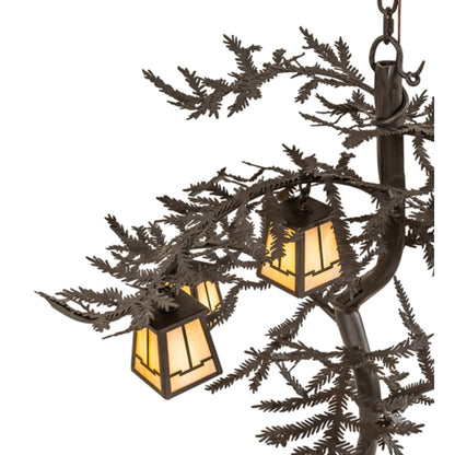 Meyda Tiffany Pine Branch 6 Light 45" Wide Chandelier