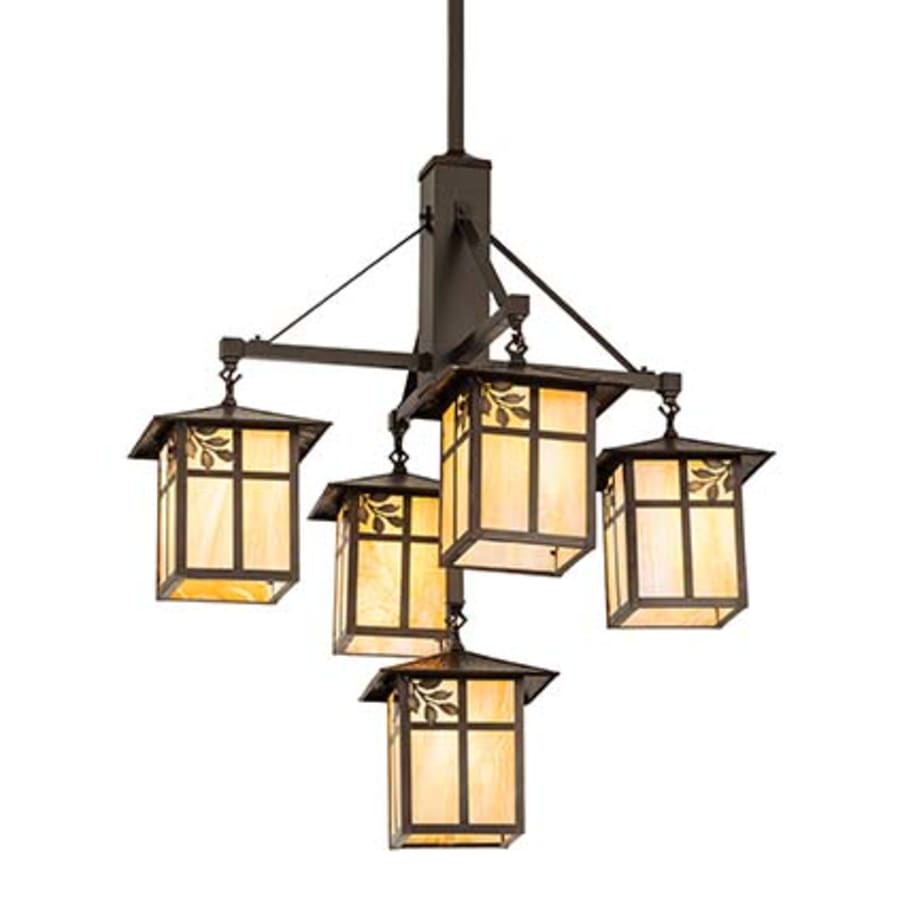 Meyda Tiffany Seneca Sprig 5 Light 32" Wide Chandelier