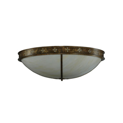 Meyda Tiffany Byzantine 6 Light 46" Wide Flush Mount Bowl Ceiling Fixture