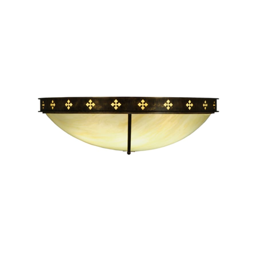 Meyda Tiffany Byzantine 6 Light 46" Wide Flush Mount Bowl Ceiling Fixture