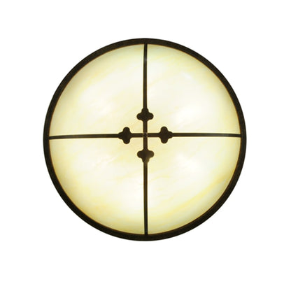 Meyda Tiffany Byzantine 6 Light 46" Wide Flush Mount Bowl Ceiling Fixture