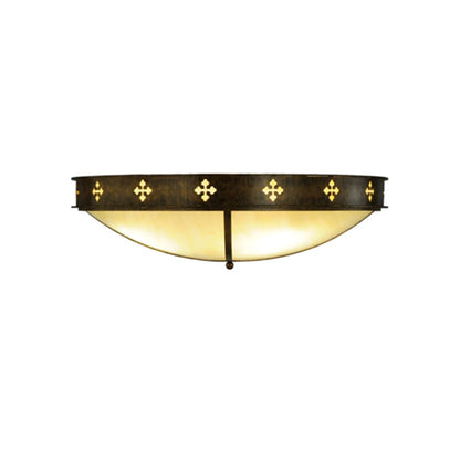 Meyda Tiffany Byzantine 4 Light 36" Wide Flush Mount Bowl Ceiling Fixture