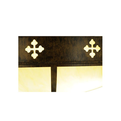Meyda Tiffany Byzantine 4 Light 36" Wide Flush Mount Bowl Ceiling Fixture