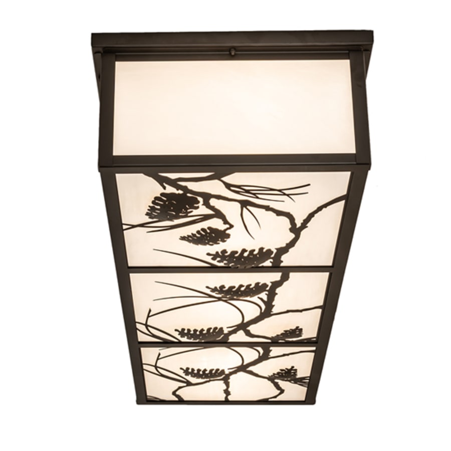 Meyda Tiffany Mountain Pine 6 Light 50" Wide Flush Mount Ceiling Fixture