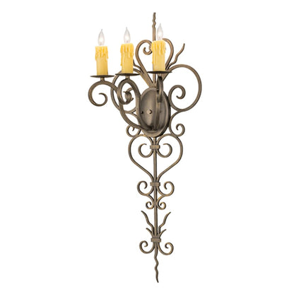 Meyda Tiffany 3 Light 36" Tall Wall Sconce