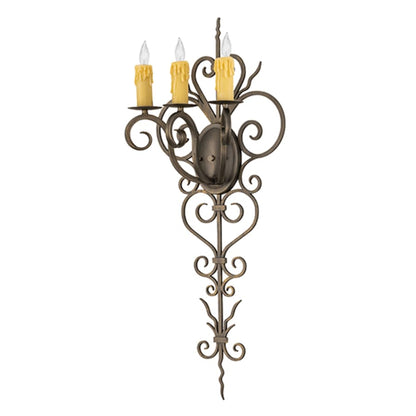 Meyda Tiffany 3 Light 36" Tall Wall Sconce