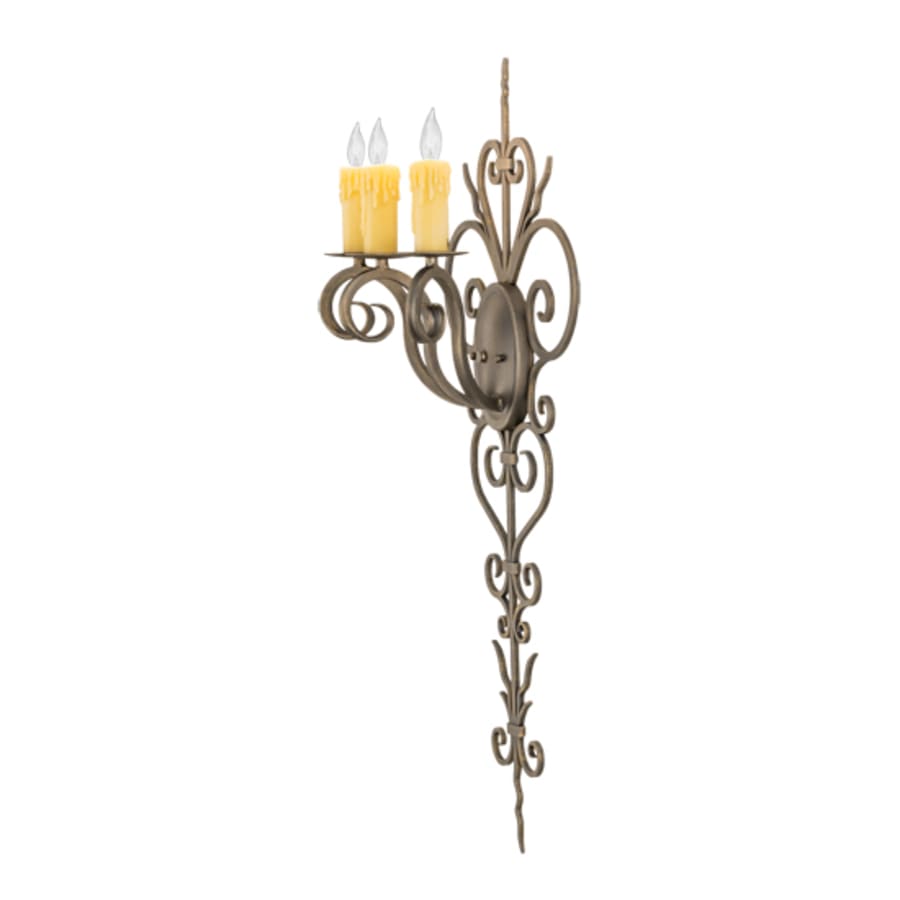 Meyda Tiffany 3 Light 36" Tall Wall Sconce
