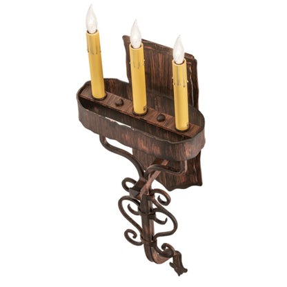 Meyda Tiffany 3 Light 29" Tall Wall Sconce