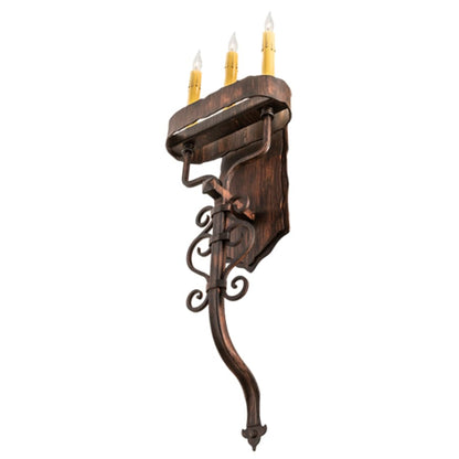 Meyda Tiffany 3 Light 29" Tall Wall Sconce