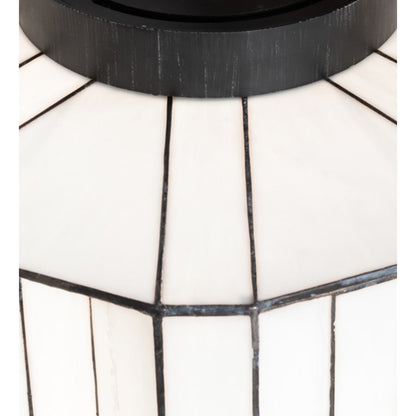 Meyda Tiffany Paramount 24" Wide Flush Mount Waterfall Ceiling Fixture - Antique Iron Gate Finish - Medium Bulb Base