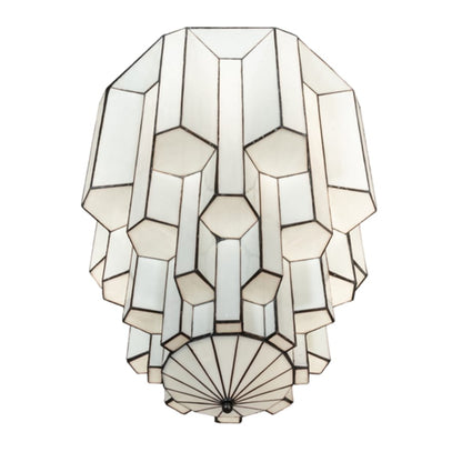 Meyda Tiffany Paramount 24" Wide Flush Mount Waterfall Ceiling Fixture - Antique Iron Gate Finish - Medium Bulb Base
