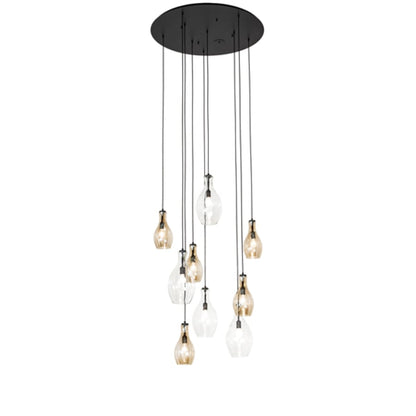 Meyda Tiffany 9 Light 45" Wide Multi Light Pendant