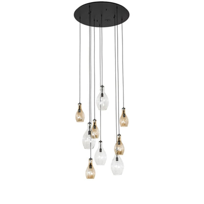 Meyda Tiffany 9 Light 45" Wide Multi Light Pendant
