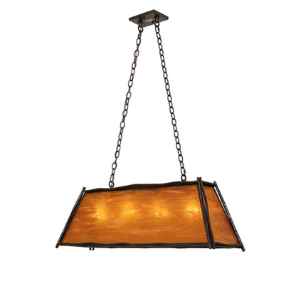Meyda Tiffany 4 Light 42" Wide Linear Pendant