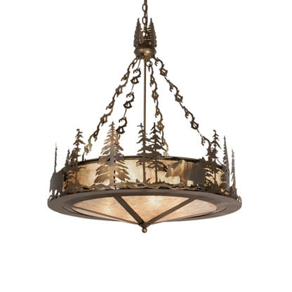 Meyda Tiffany 4 Light 24" Wide Abstract Pendant