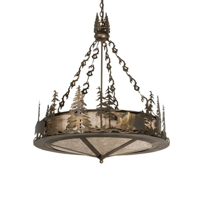Meyda Tiffany 4 Light 24" Wide Abstract Pendant