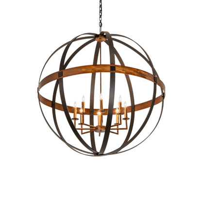 Meyda Tiffany 8 Light 42" Wide Taper Candle Pendant